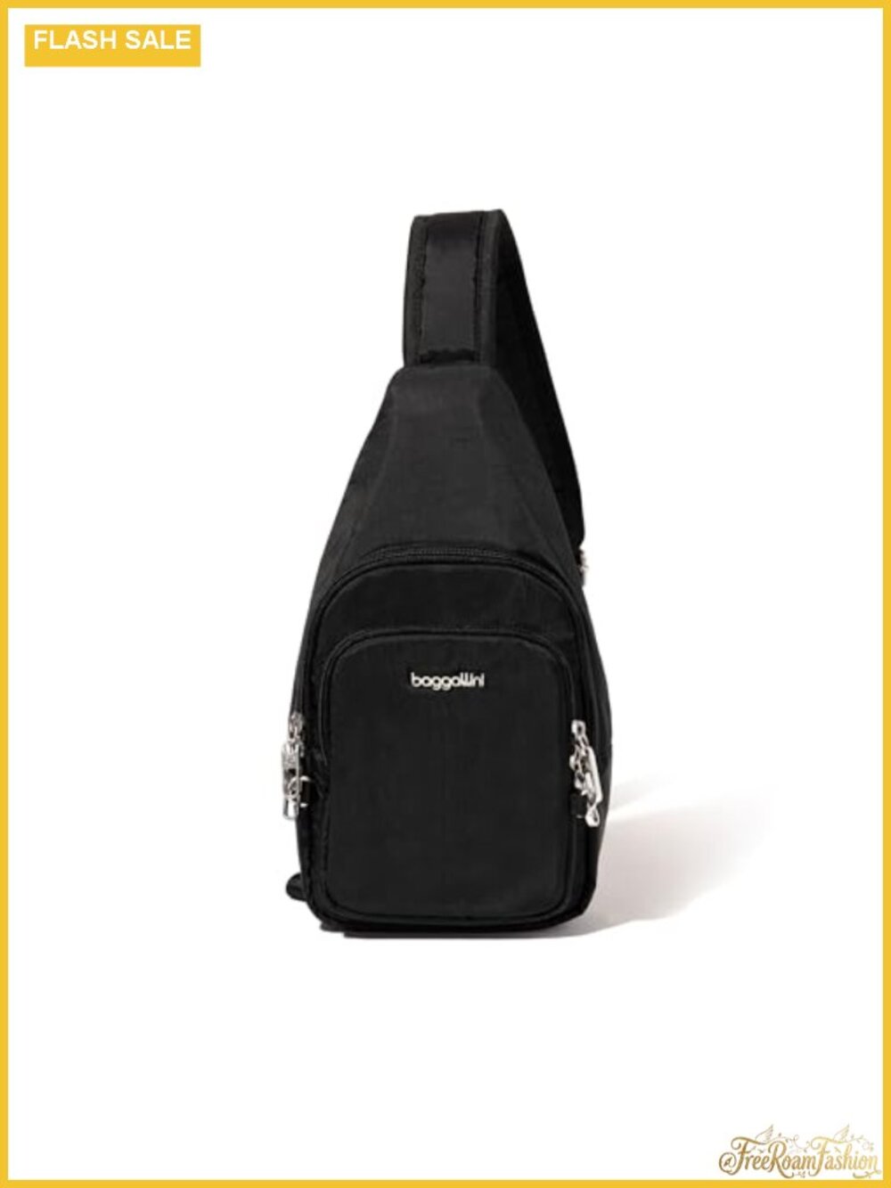 Anti-Theft Sling Bag with RFID Blocking, Cut-Resistant Strap, Water-Repellent